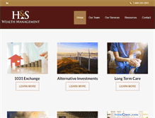 Tablet Screenshot of handswealth.com